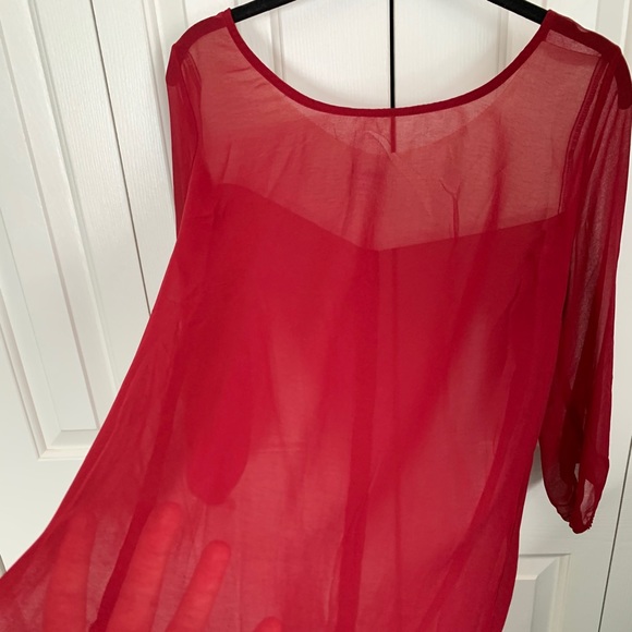 Charming Charlie Button Back Blouse - Picture 3 of 4